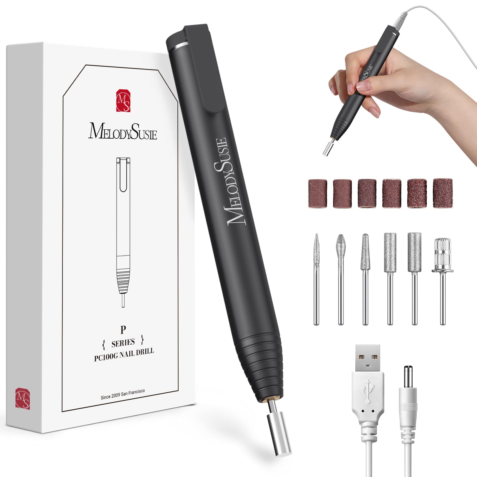 Amazon.co.jp: MelodySusie PocketNail PC100G ポータブルネイルドリル